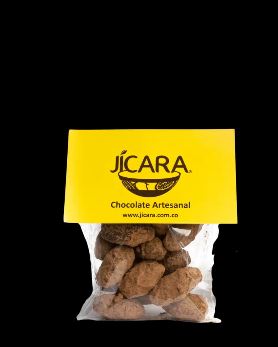 CacaoCrack Jícara 50g — snack crujiente de cacao colombiano puro.