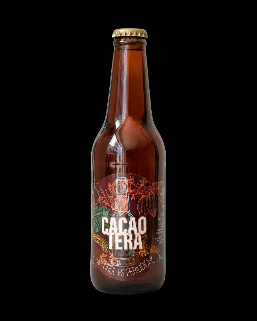 Cerveza artesanal de cacao Jícara 330ml — disponible en el punto físico de Ubaté.