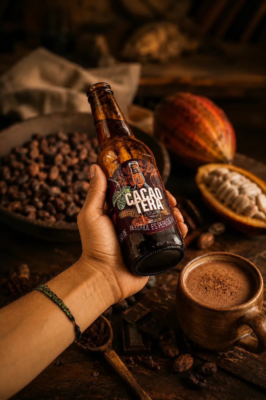 Cerveza de cacao Jicara