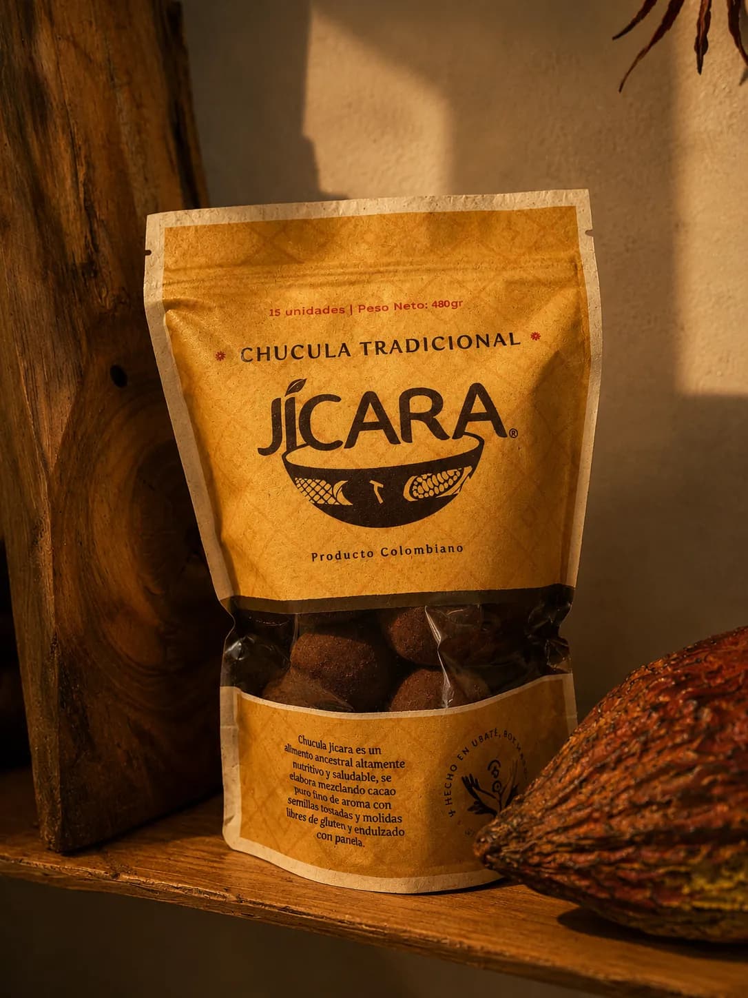 Chucula artesanal colombiana Jícara